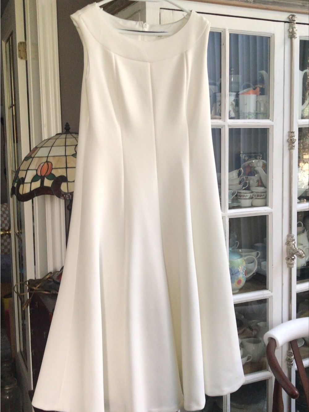 Calvin Klein Ivory Sleeveless Maxi Dress, 14